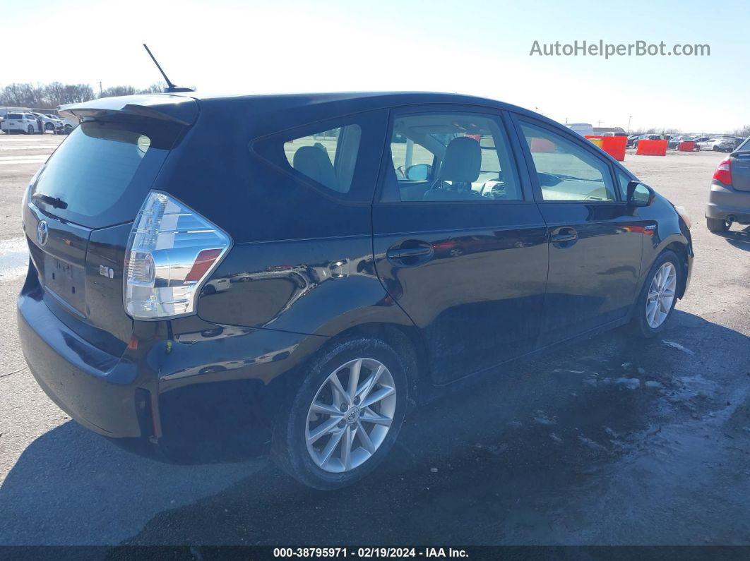 2012 Toyota Prius V Five Black vin: JTDZN3EU9C3041588