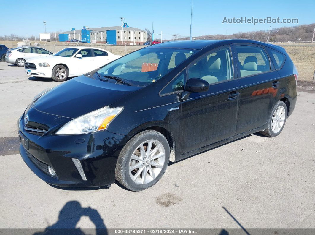 2012 Toyota Prius V Five Black vin: JTDZN3EU9C3041588