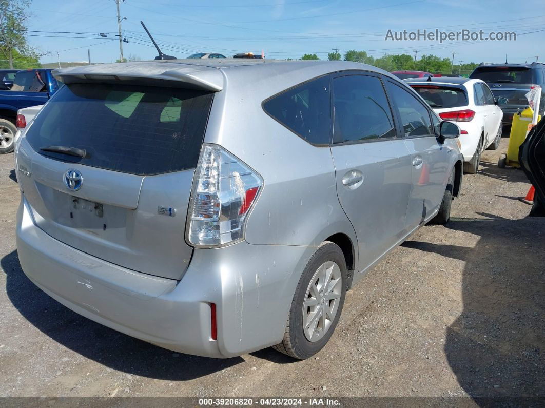 2012 Toyota Prius V Three Серебряный vin: JTDZN3EU9C3041834