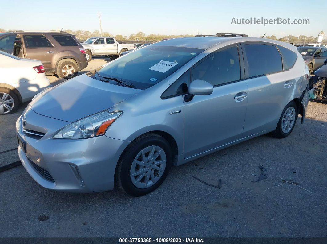 2012 Toyota Prius V Two/three/five Gray vin: JTDZN3EU9C3044345