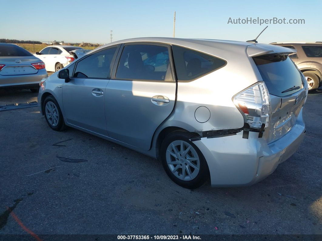 2012 Toyota Prius V Two/three/five Gray vin: JTDZN3EU9C3044345