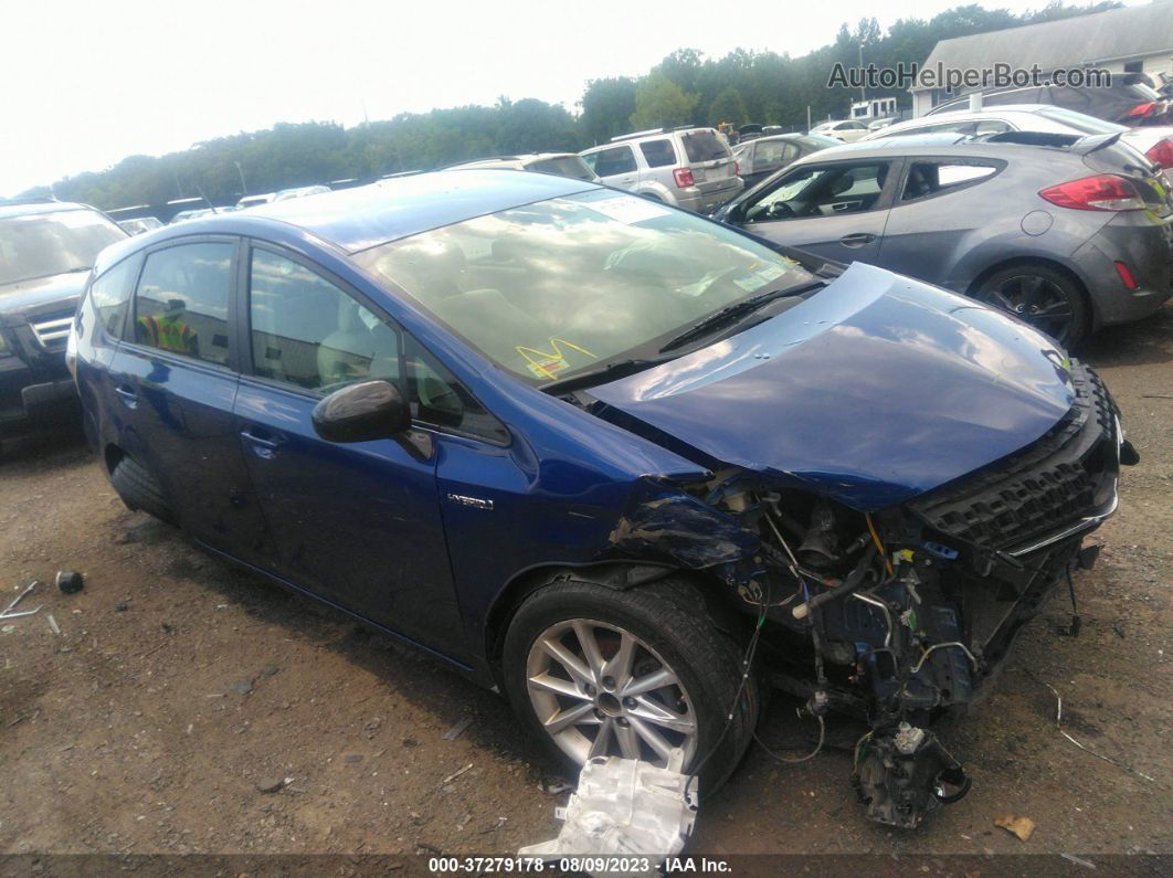 2012 Toyota Prius V Five Blue vin: JTDZN3EU9C3056754