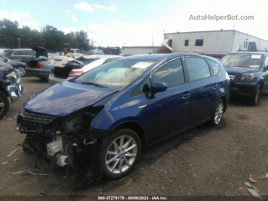 2012 Toyota Prius V Five Синий vin: JTDZN3EU9C3056754