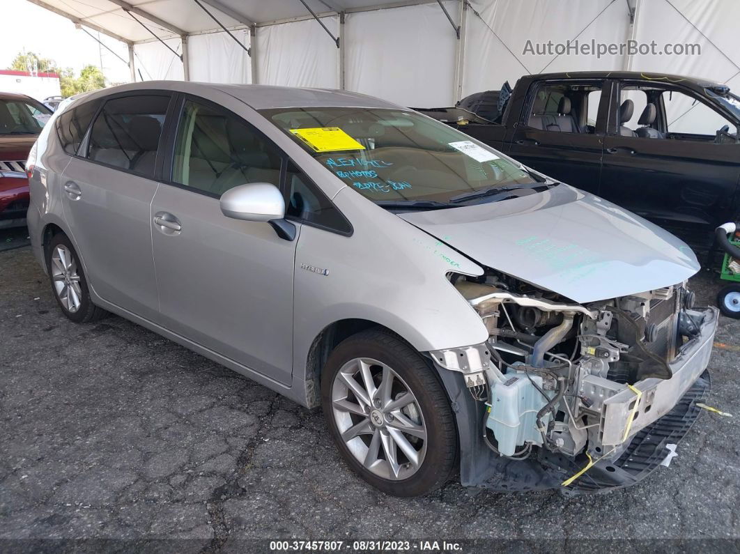 2012 Toyota Prius V Two/three/five Silver vin: JTDZN3EU9C3066426