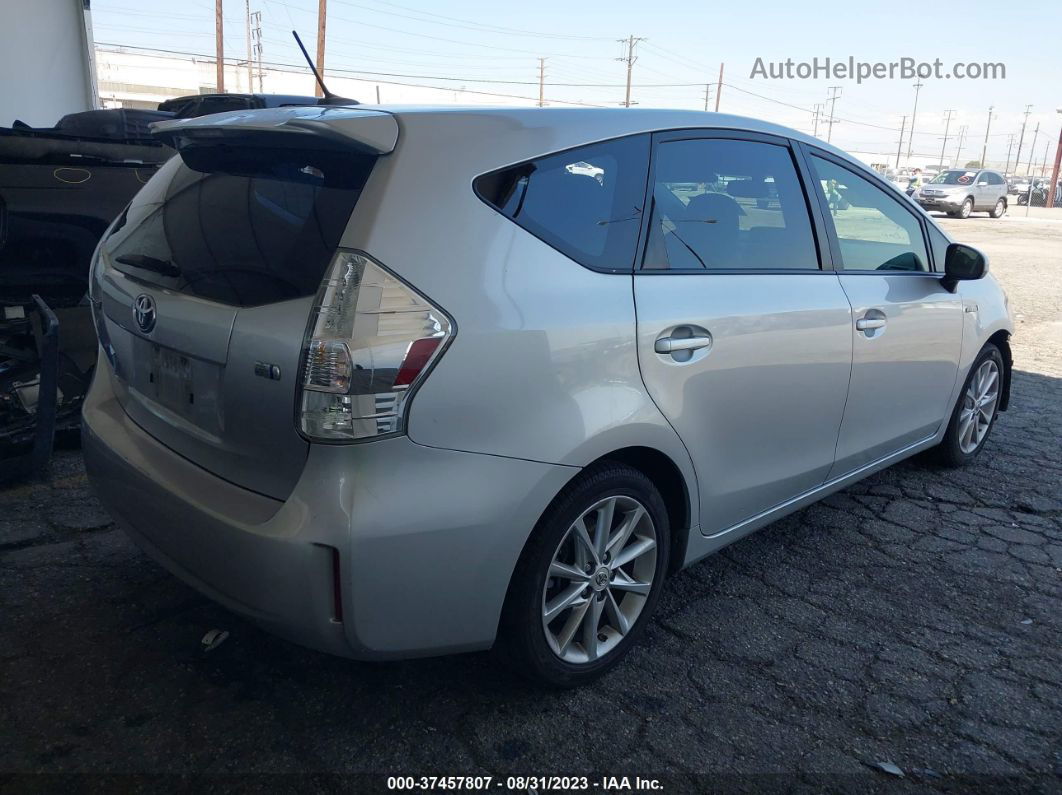 2012 Toyota Prius V Two/three/five Silver vin: JTDZN3EU9C3066426