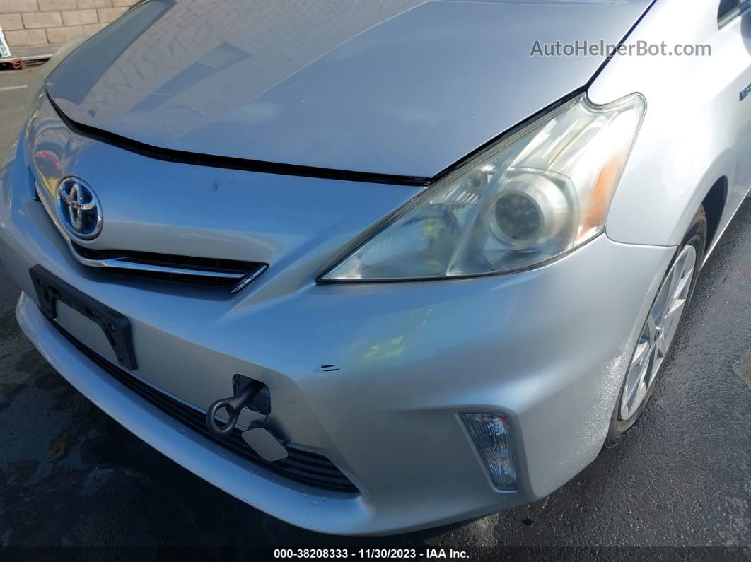 2012 Toyota Prius V Three Серебряный vin: JTDZN3EU9C3073053