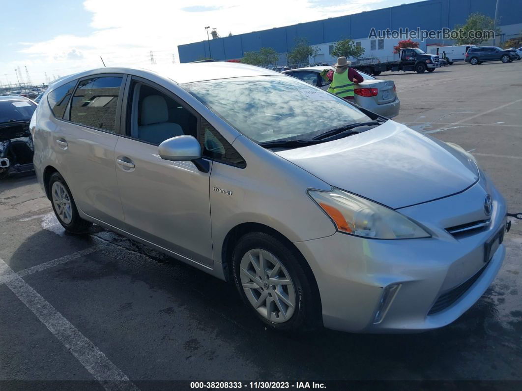 2012 Toyota Prius V Three Серебряный vin: JTDZN3EU9C3073053