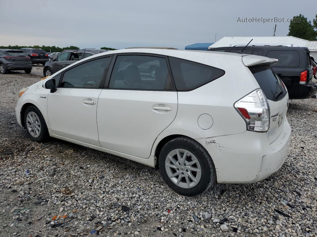 2012 Toyota Prius V  White vin: JTDZN3EU9C3090385