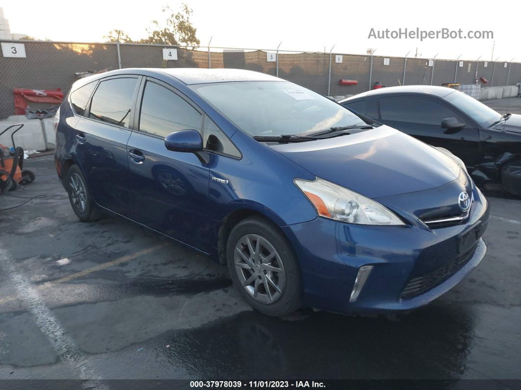 2012 Toyota Prius V Three Blue vin: JTDZN3EU9C3101269