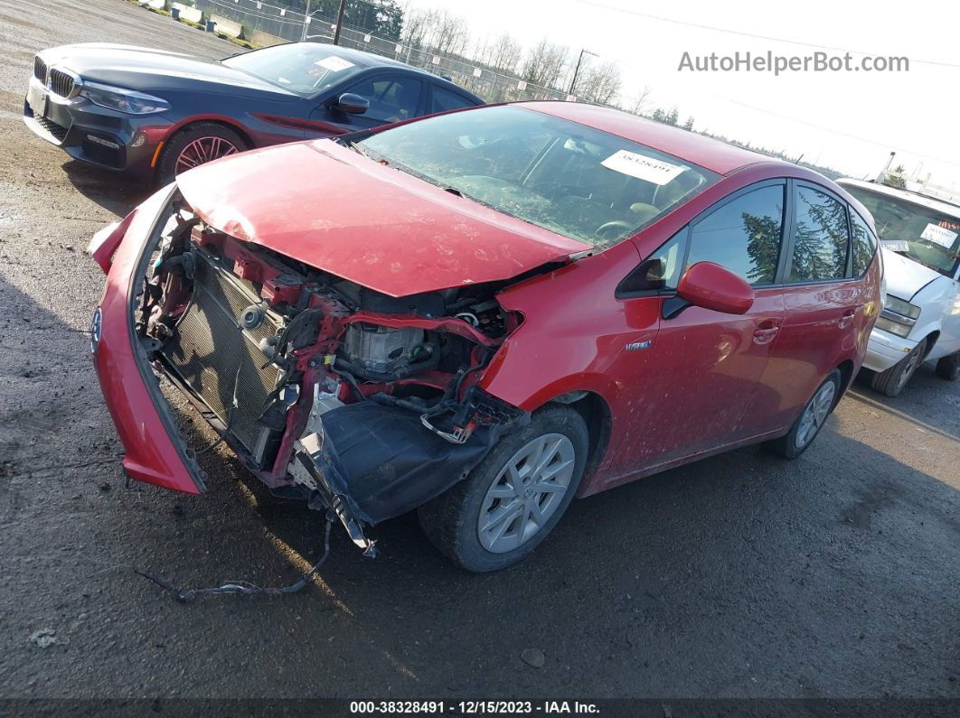 2012 Toyota Prius V Two Красный vin: JTDZN3EU9C3108089