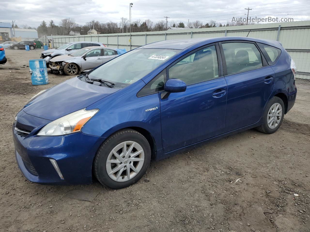 2012 Toyota Prius V  Blue vin: JTDZN3EU9C3111106