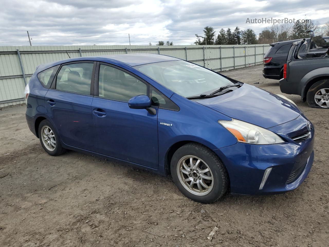 2012 Toyota Prius V  Синий vin: JTDZN3EU9C3111106