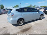 2012 Toyota Prius V Three Light Blue vin: JTDZN3EU9C3136572