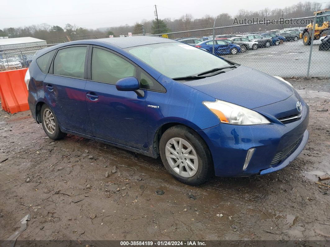 2012 Toyota Prius V Three Blue vin: JTDZN3EU9C3182662