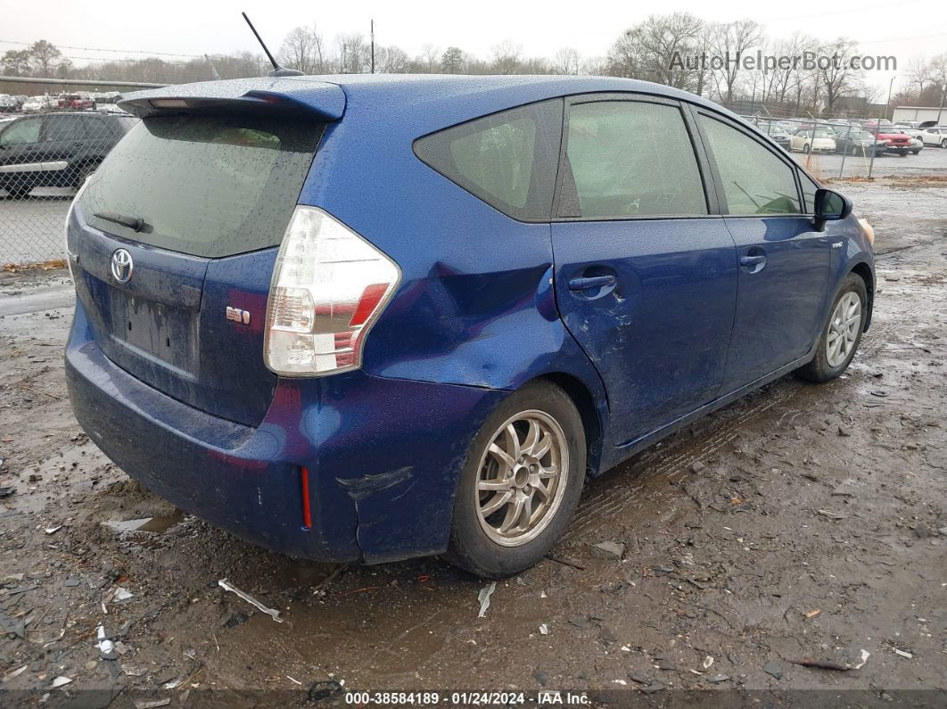 2012 Toyota Prius V Three Blue vin: JTDZN3EU9C3182662