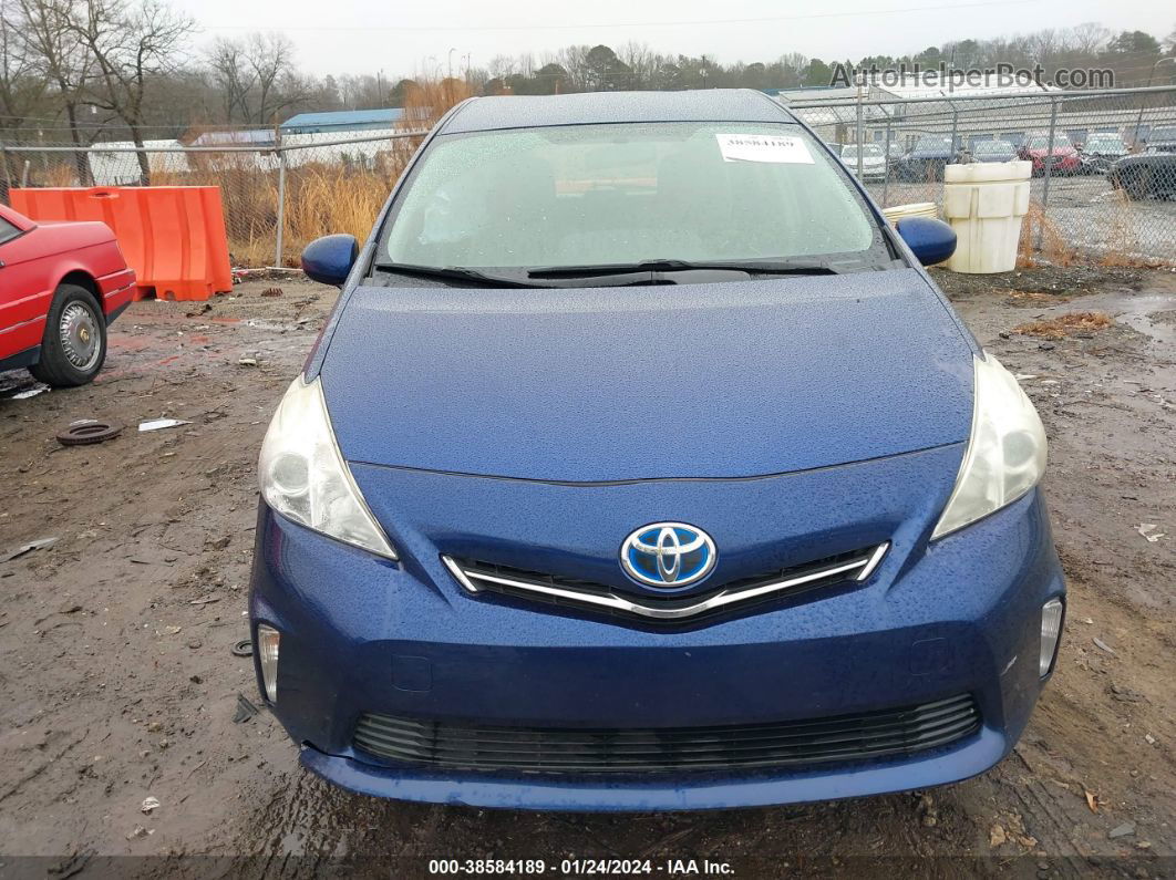 2012 Toyota Prius V Three Blue vin: JTDZN3EU9C3182662