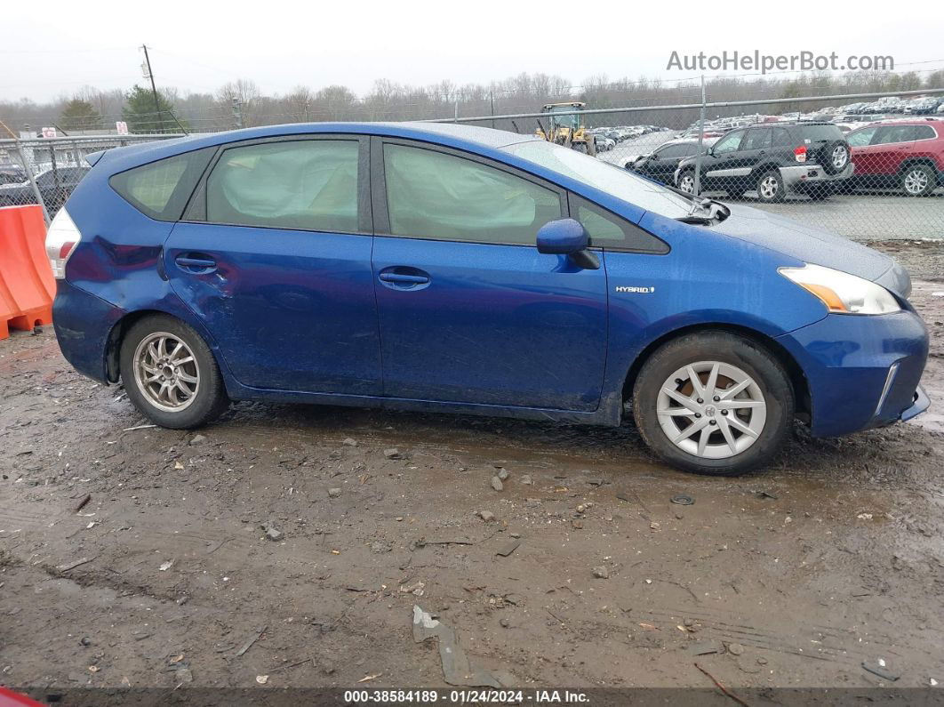 2012 Toyota Prius V Three Blue vin: JTDZN3EU9C3182662