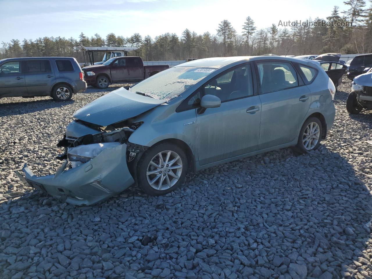 2013 Toyota Prius V  Blue vin: JTDZN3EU9D3214964