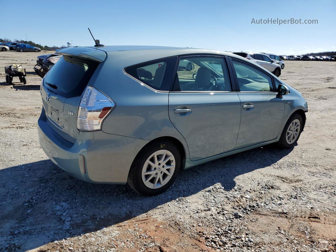 2014 Toyota Prius V  Turquoise vin: JTDZN3EU9EJ014535