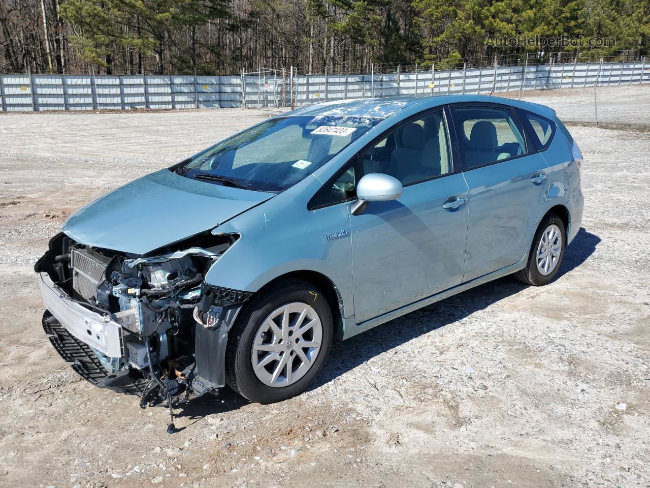 2014 Toyota Prius V  Turquoise vin: JTDZN3EU9EJ014535