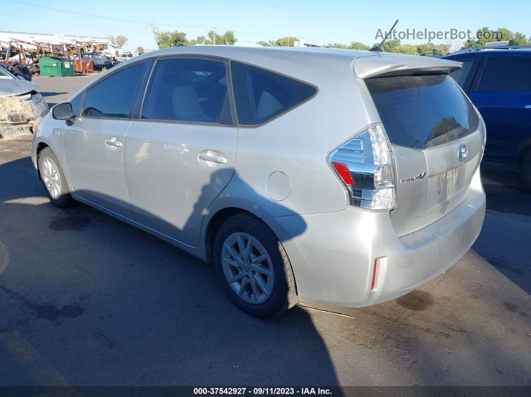 2012 Toyota Prius V Two/three/five Silver vin: JTDZN3EUXC3033080