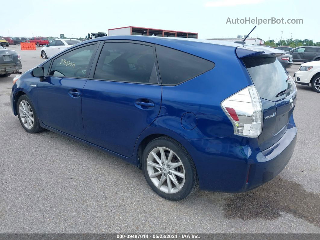 2012 Toyota Prius V Five Blue vin: JTDZN3EUXC3076544