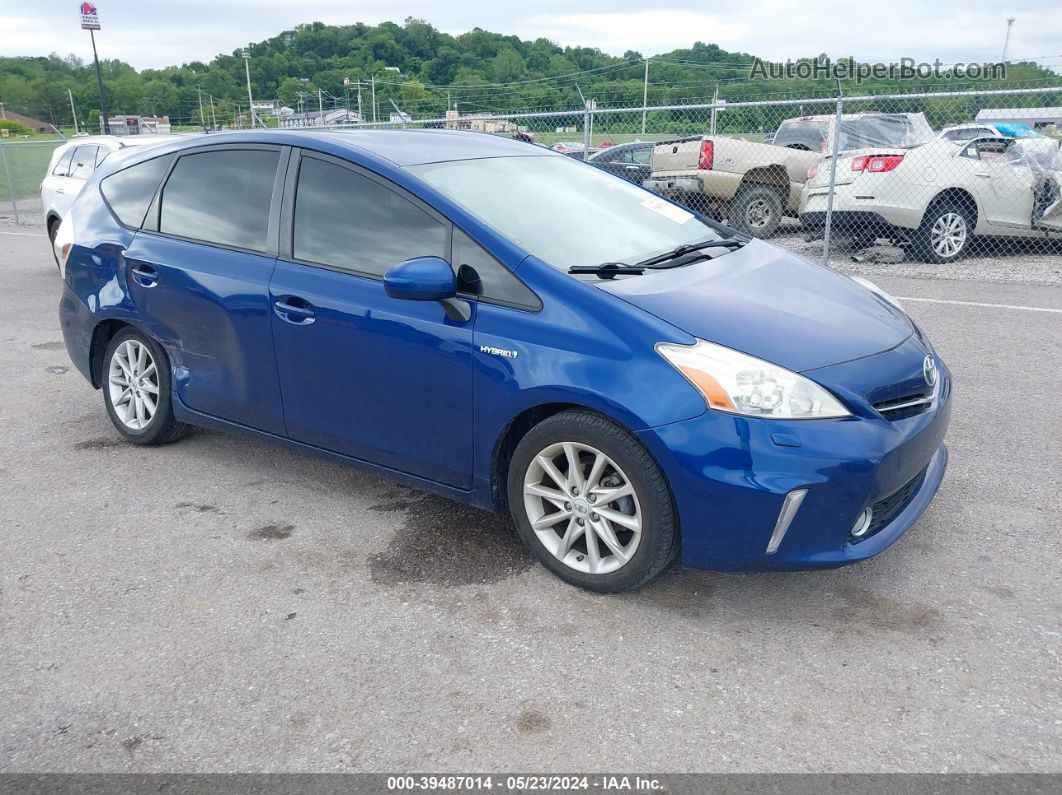 2012 Toyota Prius V Five Blue vin: JTDZN3EUXC3076544