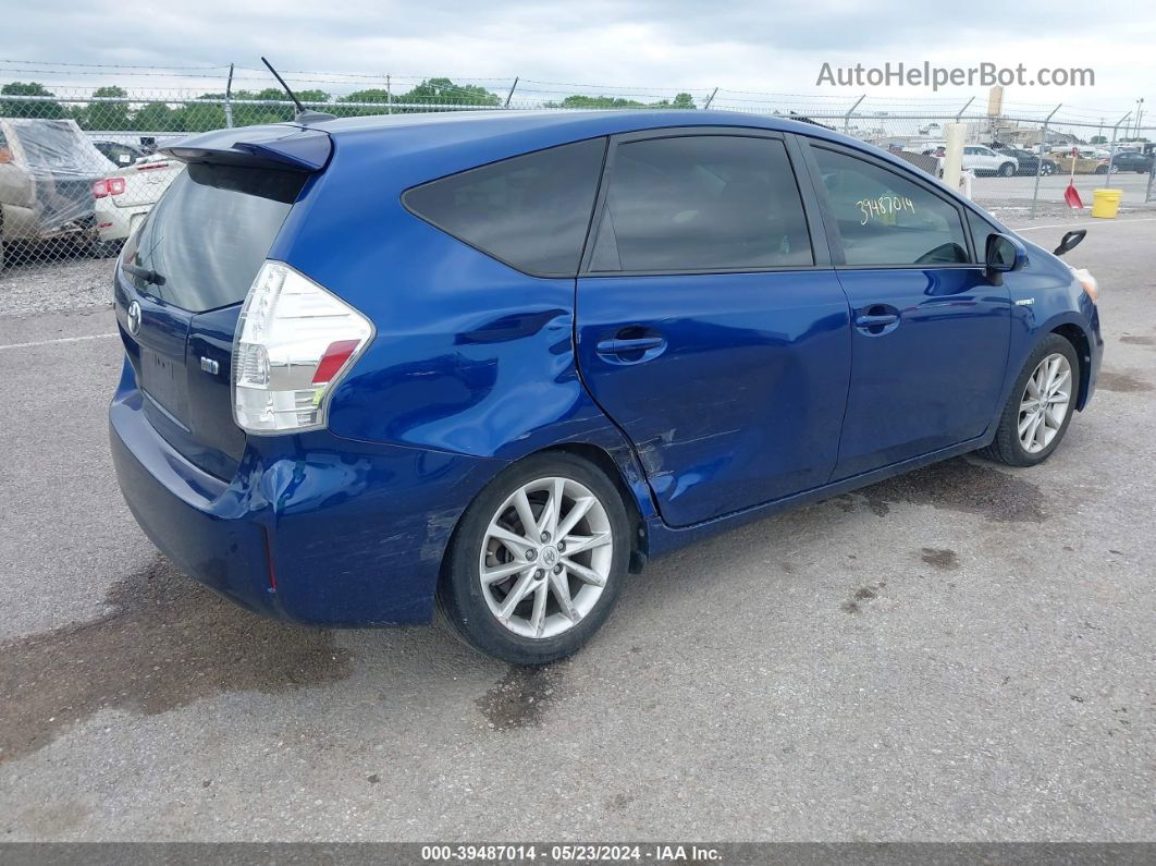 2012 Toyota Prius V Five Blue vin: JTDZN3EUXC3076544