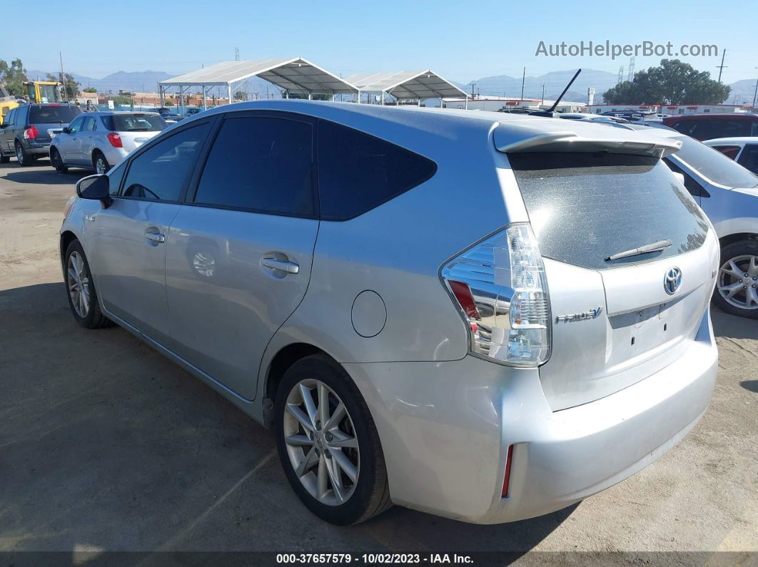 2012 Toyota Prius V Two/three/five Silver vin: JTDZN3EUXC3110465