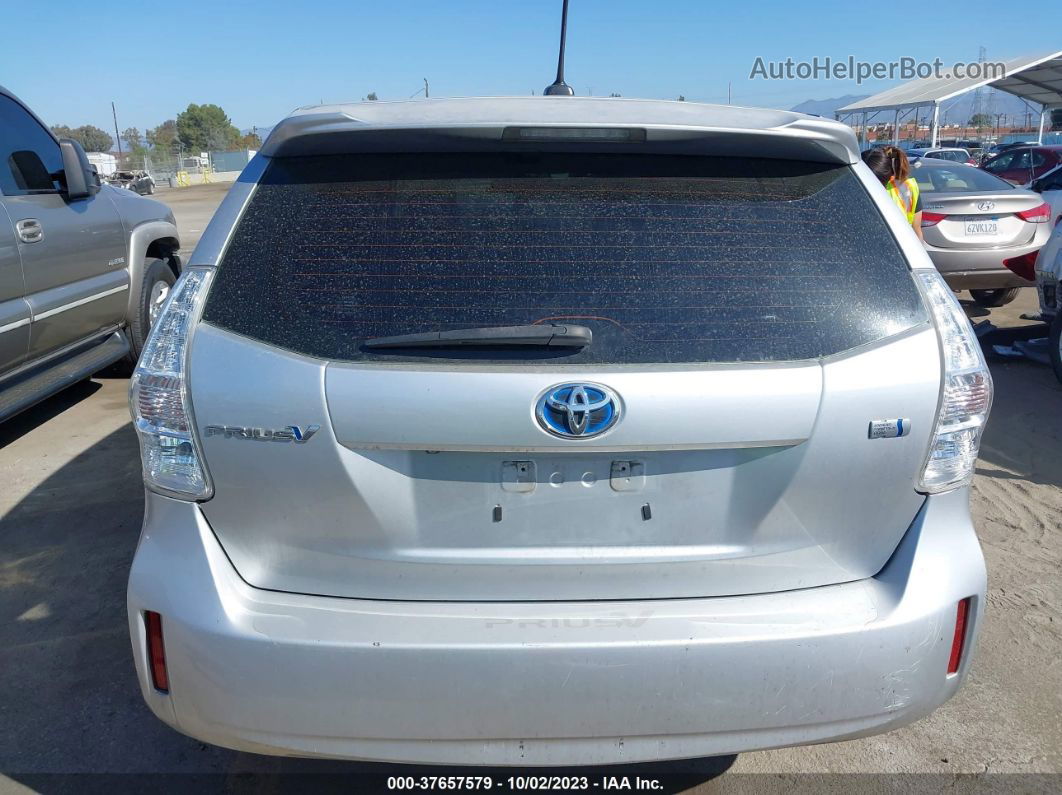 2012 Toyota Prius V Two/three/five Silver vin: JTDZN3EUXC3110465