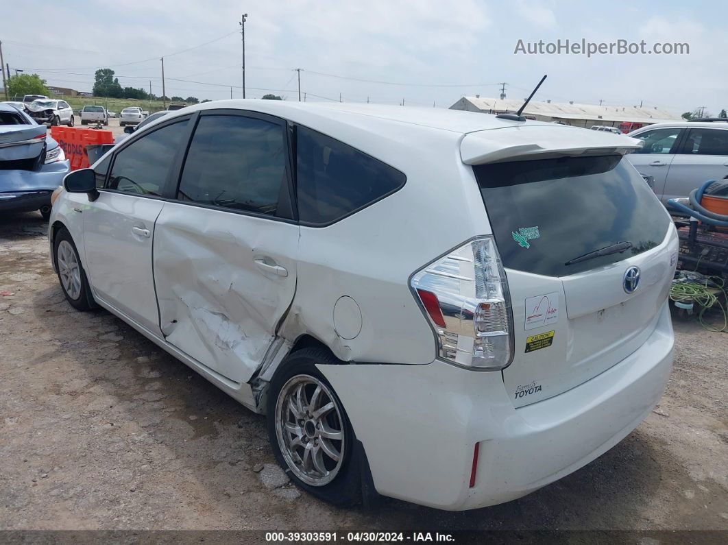 2012 Toyota Prius V Three White vin: JTDZN3EUXC3136533