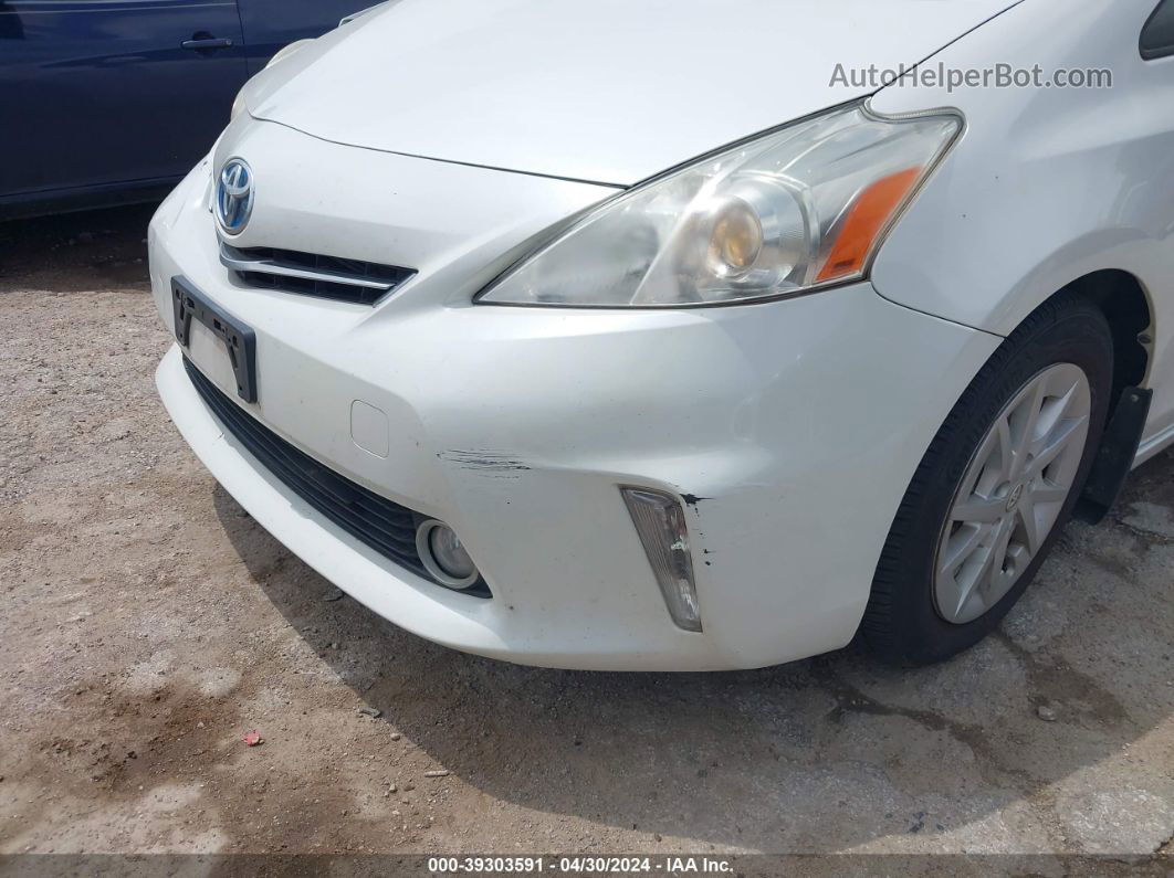 2012 Toyota Prius V Three White vin: JTDZN3EUXC3136533