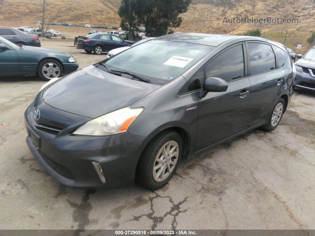 2012 Toyota Prius V Two/three/five Gray vin: JTDZN3EUXC3144325