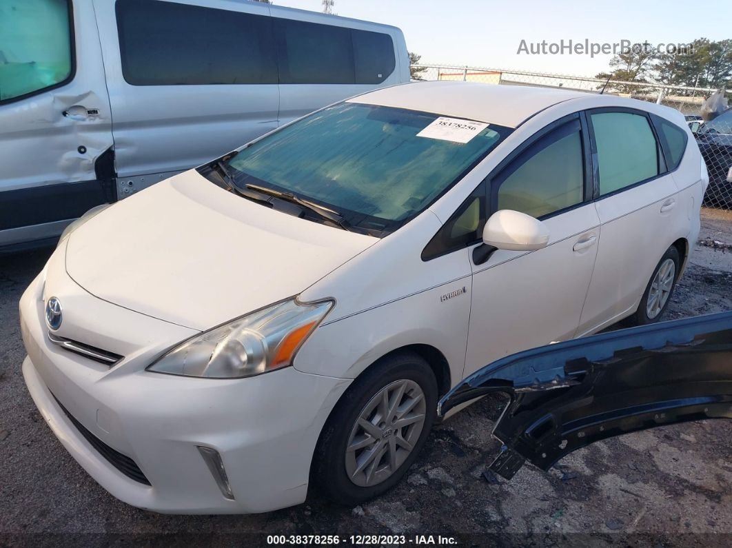 2012 Toyota Prius V Three White vin: JTDZN3EUXC3150528