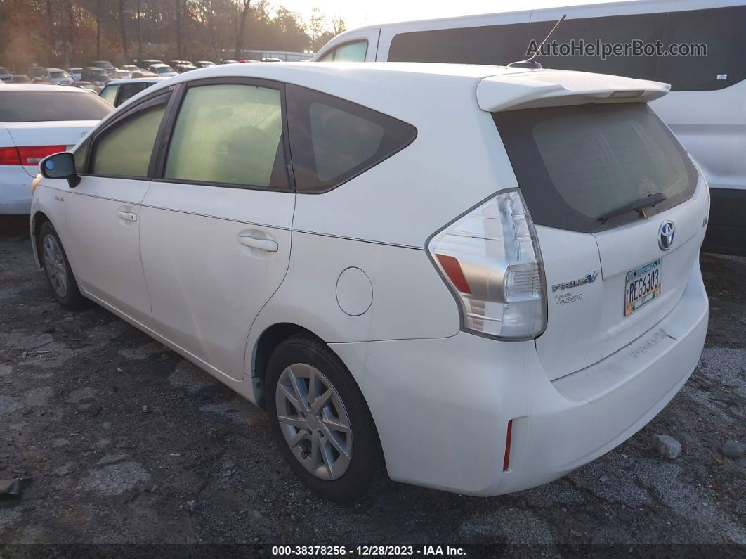 2012 Toyota Prius V Three White vin: JTDZN3EUXC3150528