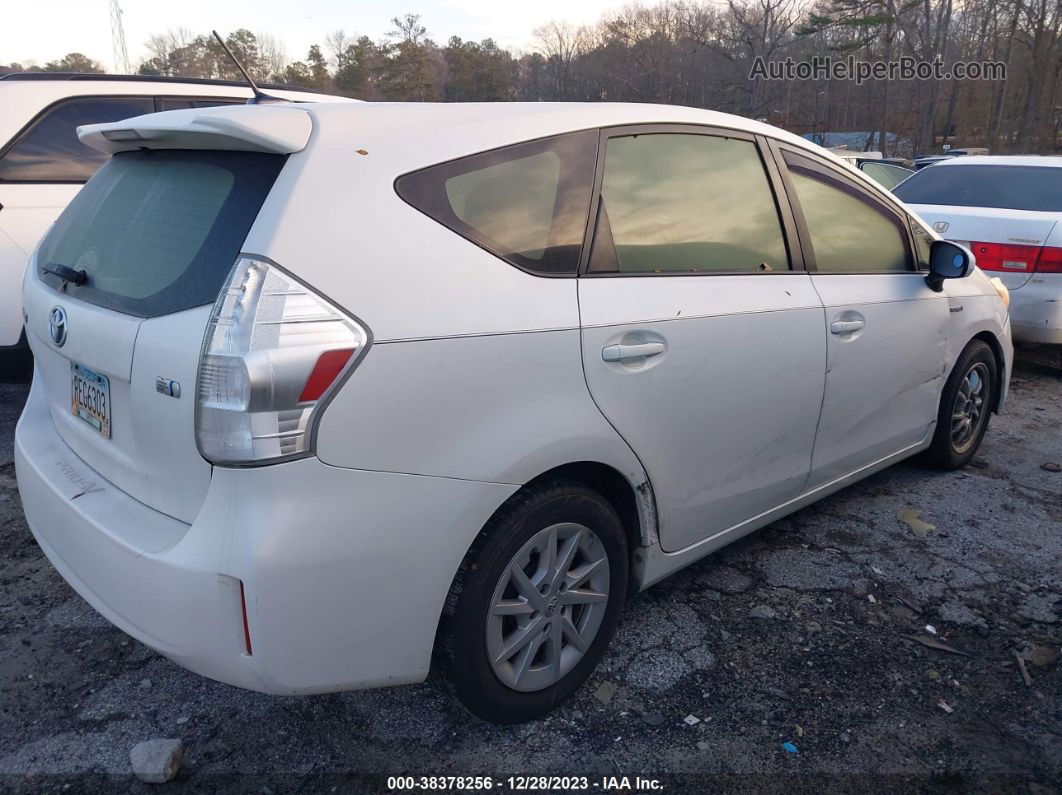 2012 Toyota Prius V Three White vin: JTDZN3EUXC3150528