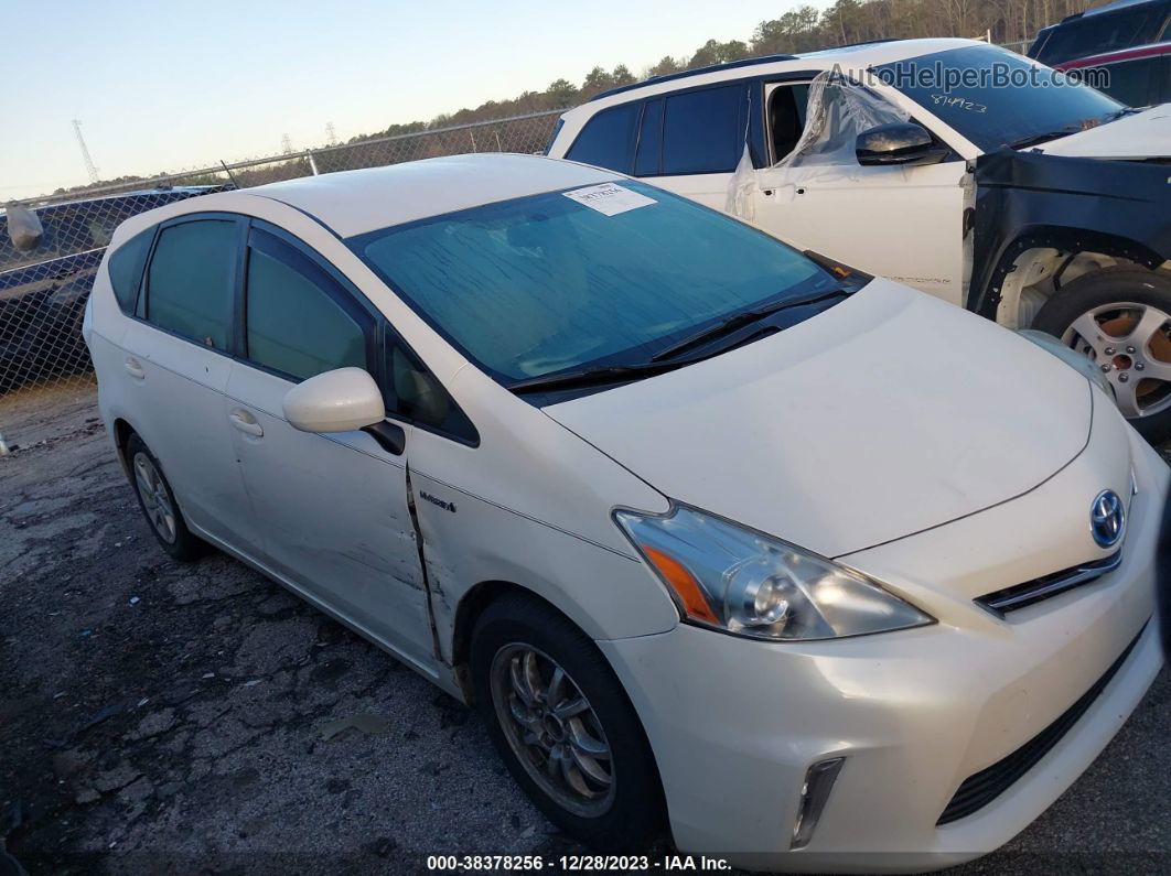 2012 Toyota Prius V Three White vin: JTDZN3EUXC3150528