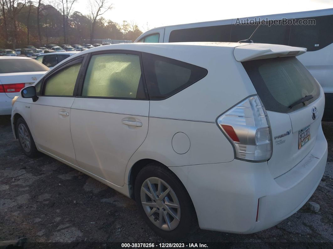 2012 Toyota Prius V Three White vin: JTDZN3EUXC3150528