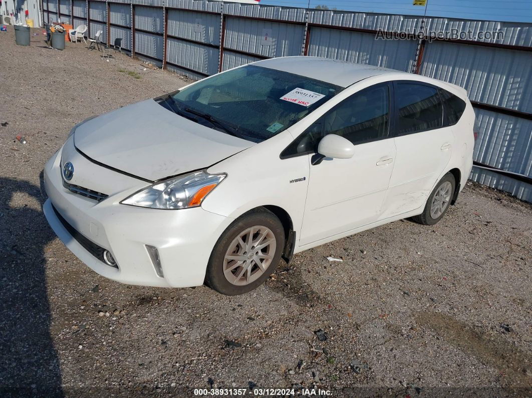 2012 Toyota Prius V Two White vin: JTDZN3EUXC3155017