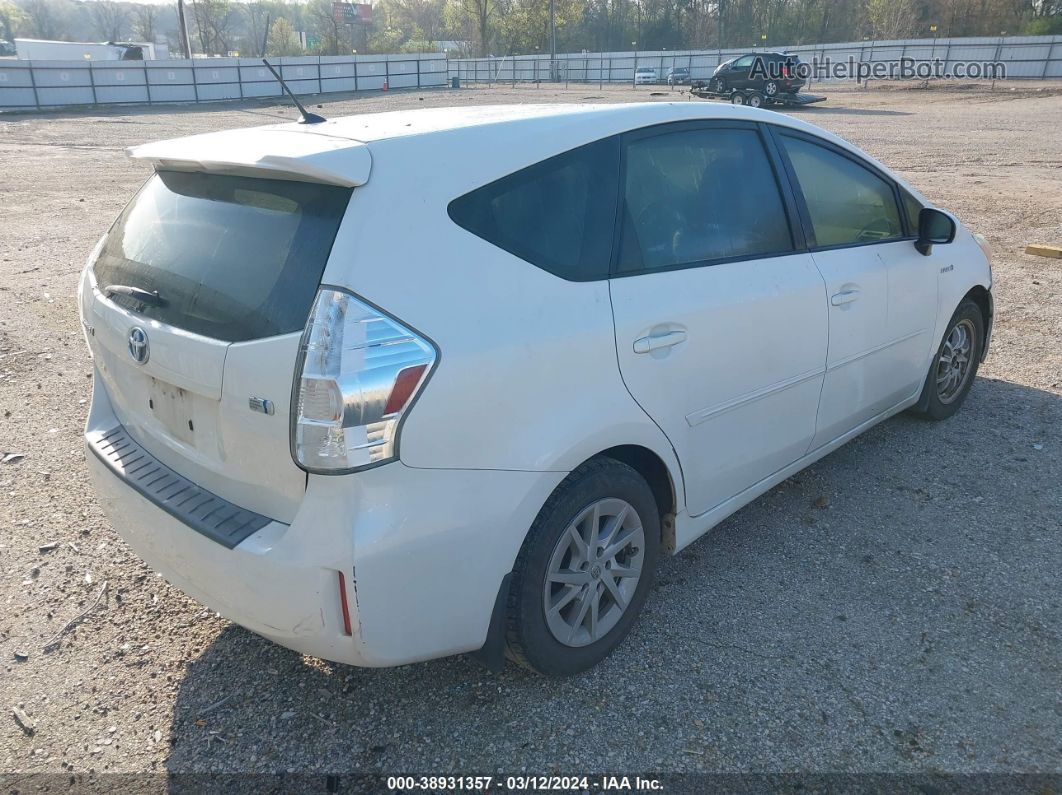 2012 Toyota Prius V Two White vin: JTDZN3EUXC3155017