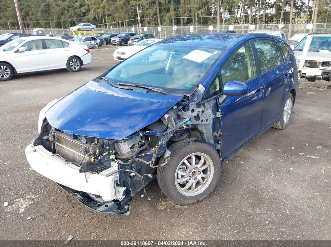 2012 Toyota Prius V Three Blue vin: JTDZN3EUXC3157365