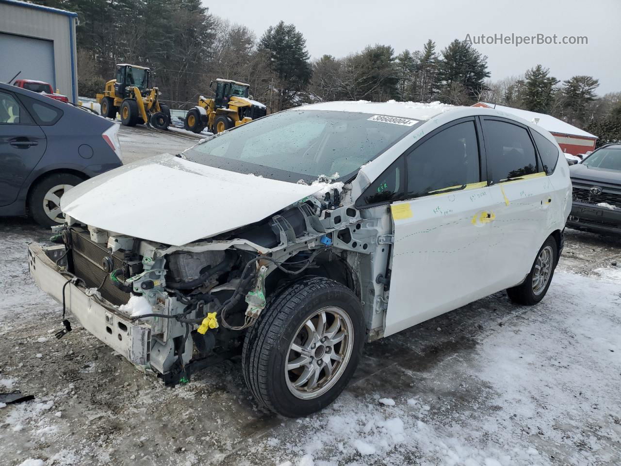 2012 Toyota Prius V  White vin: JTDZN3EUXC3173095