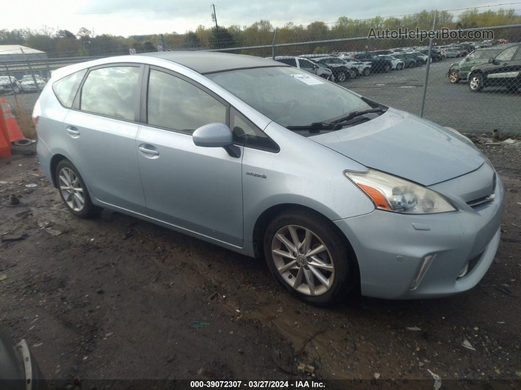 2012 Toyota Prius V Five Light Blue vin: JTDZN3EUXC3185909