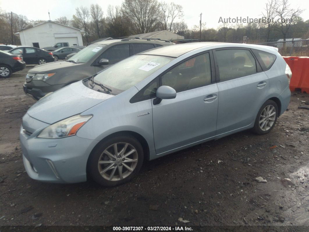 2012 Toyota Prius V Five Light Blue vin: JTDZN3EUXC3185909