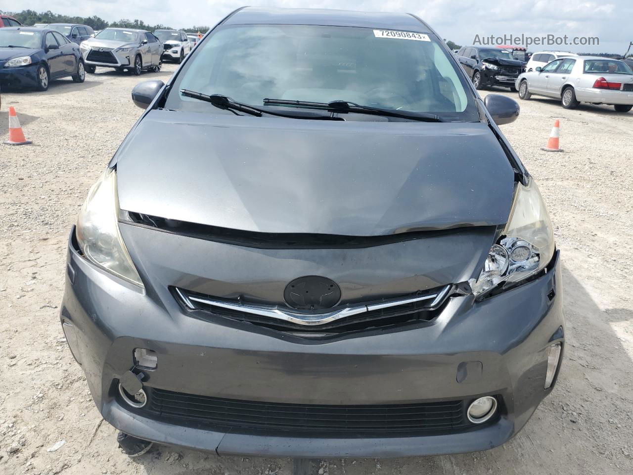 2013 Toyota Prius V  Gray vin: JTDZN3EUXD3187435