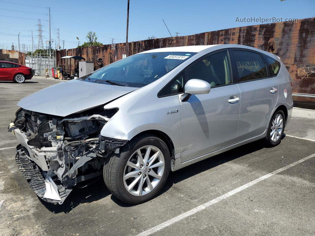 2013 Toyota Prius V  Silver vin: JTDZN3EUXD3252820