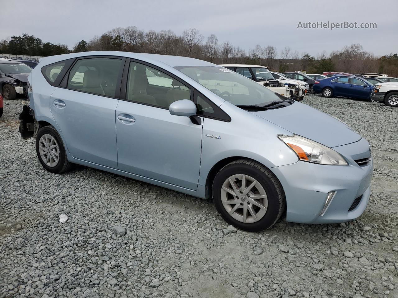 2013 Toyota Prius V  Blue vin: JTDZN3EUXD3283534