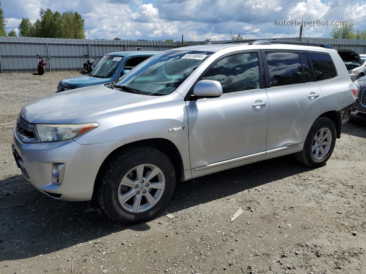 2011 Toyota Highlander Hybrid Silver vin: JTEBC3EH5B2002653