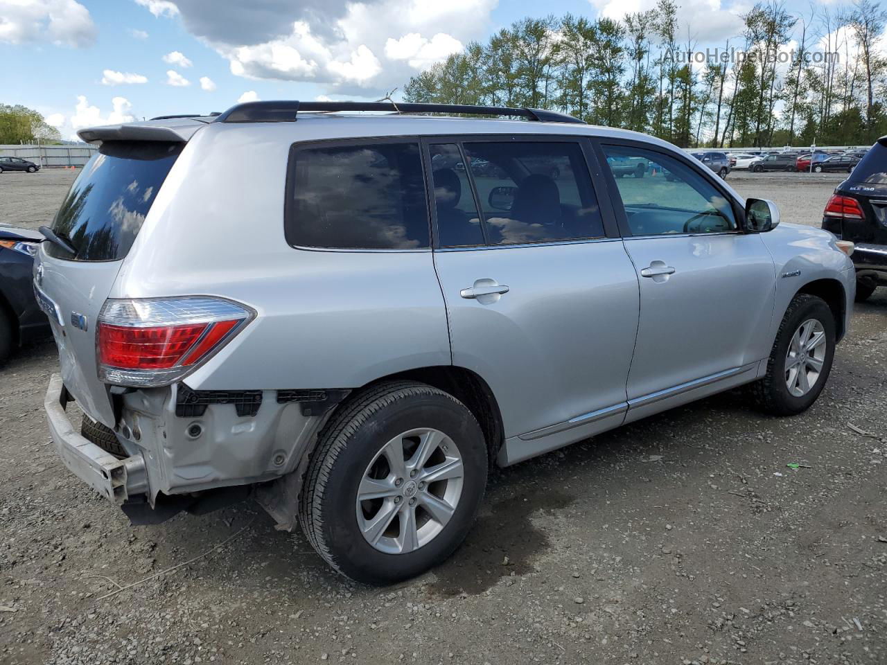 2011 Toyota Highlander Hybrid Silver vin: JTEBC3EH5B2002653