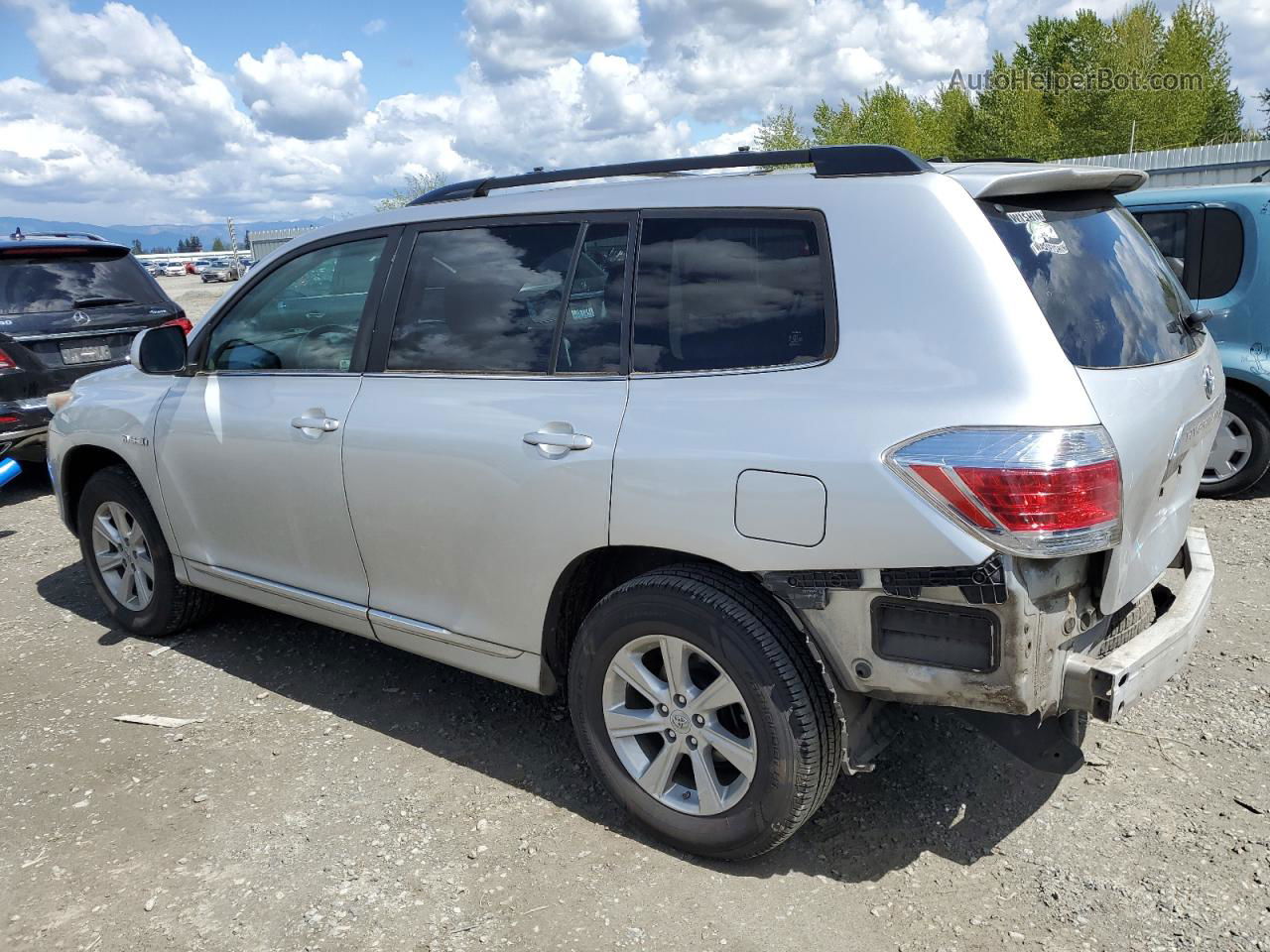 2011 Toyota Highlander Hybrid Silver vin: JTEBC3EH5B2002653